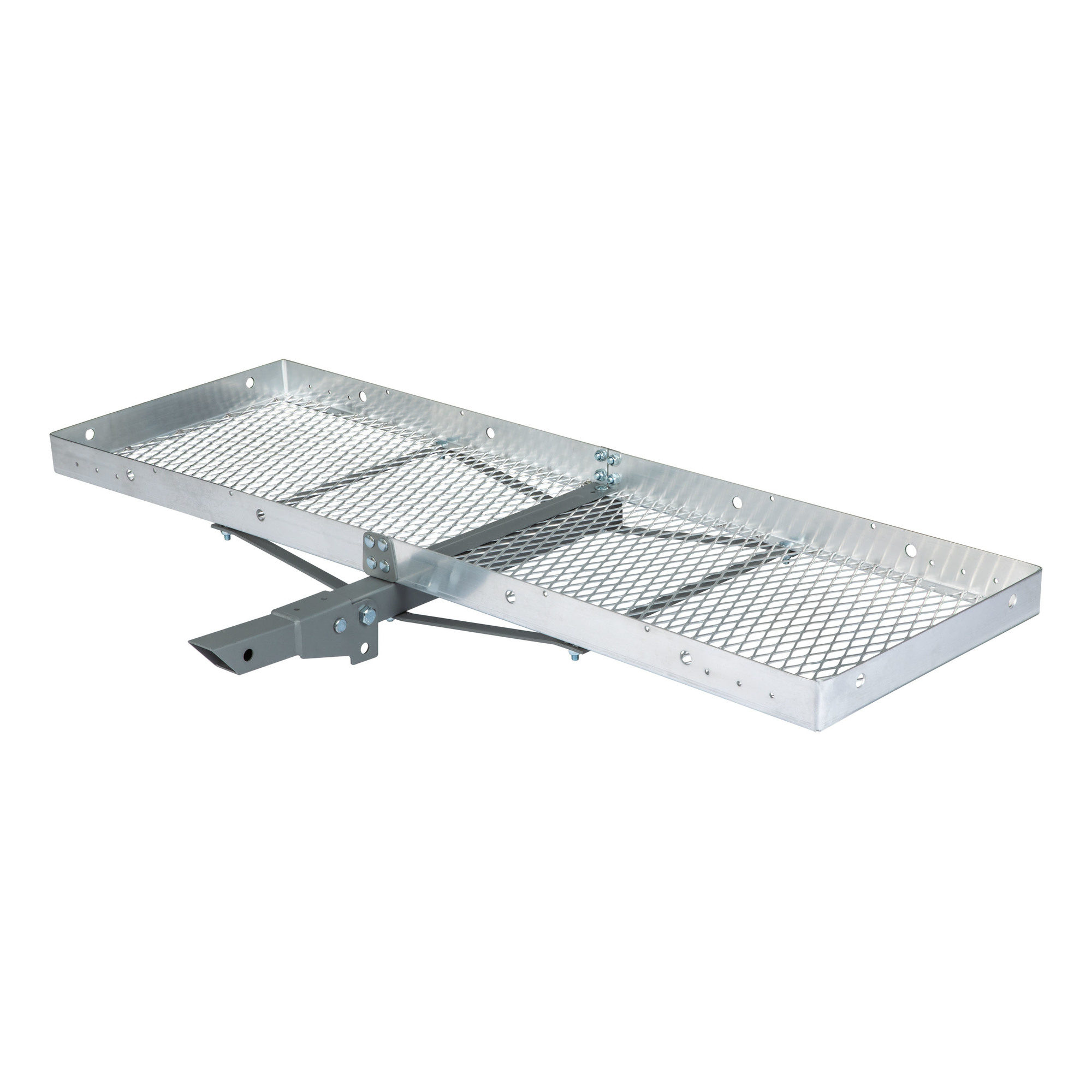 Curt Manufacturing, 60 x 20in. Aluminum Tray Hitch Cargo Carrier, Capacity 500 lb, Receiver Size 2 in, Material Aluminum, Model# 18100